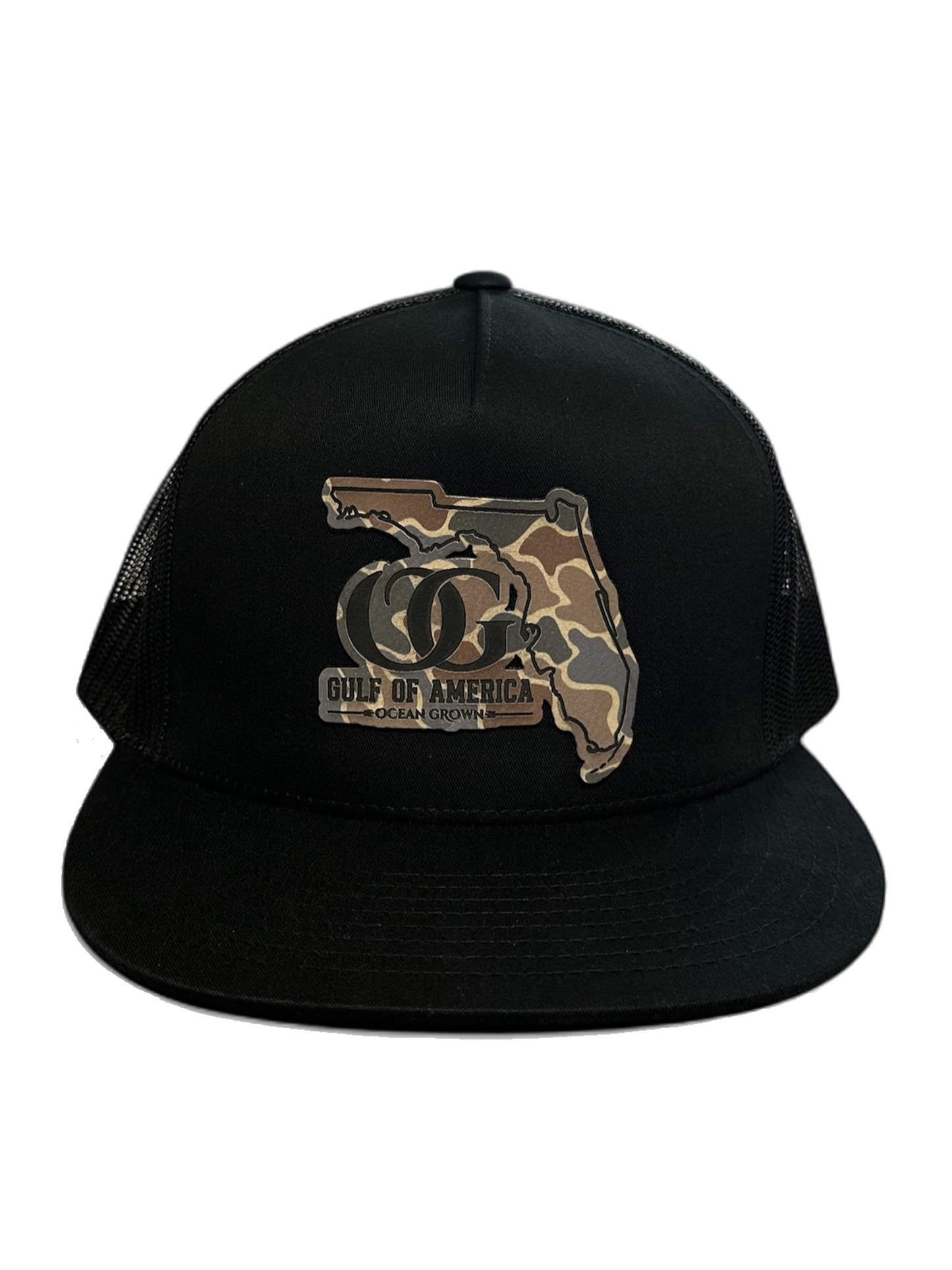 Camo Gulf of America Leather Patch
