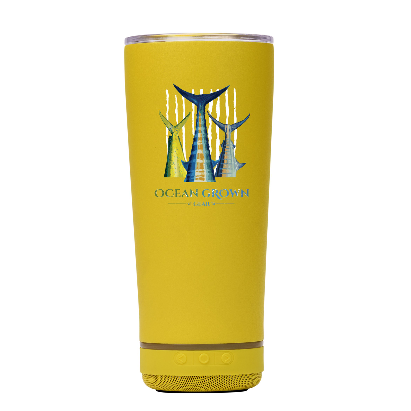 Mens Fresh Catch Hoodie w/ Yellow Fishtails Tumbler Gift Bundle