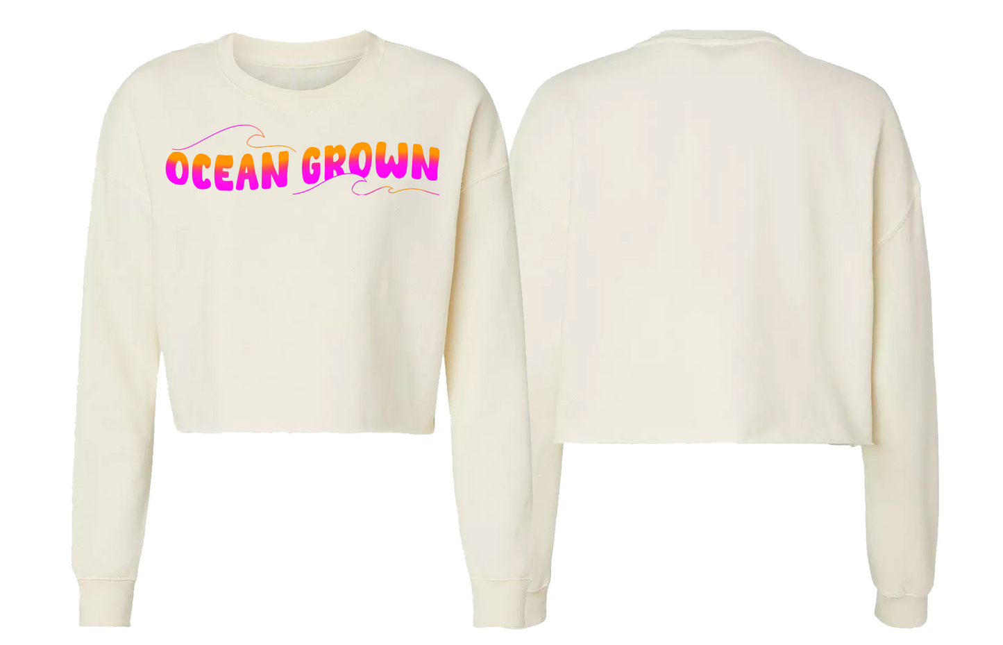 Groovy Wave Crop Sweatshirt
