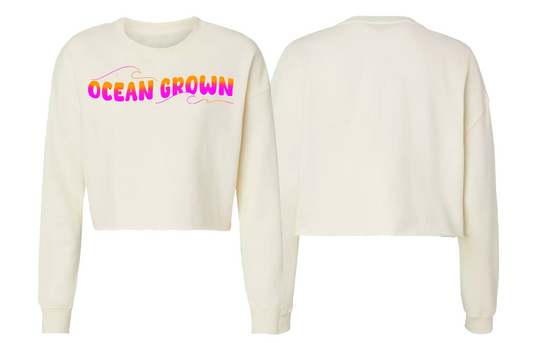Groovy Wave Crop Sweatshirt