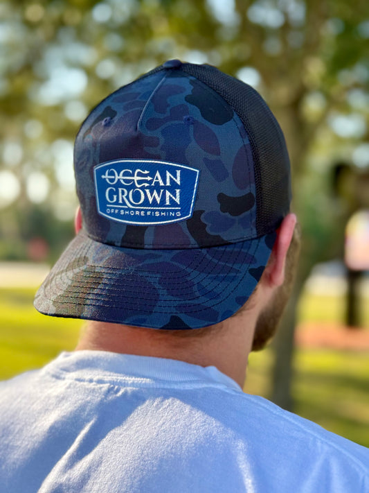 Ocean Grown Blue Camo Offshore Hat