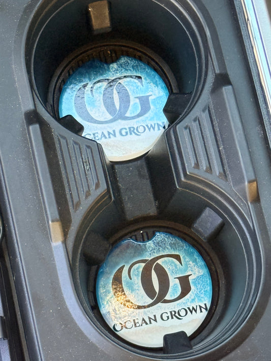 Beach Themed OG Car Coasters