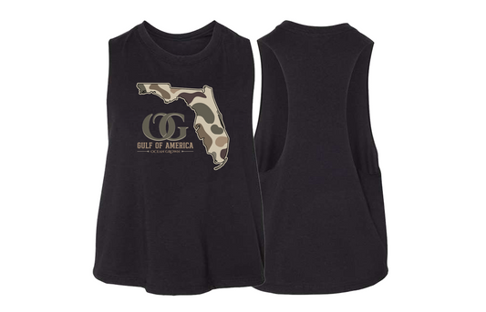 Camo GOA Crop Tank