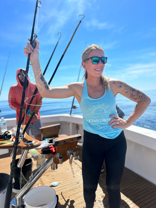 Ocean Grown Sunset Racerback Tank