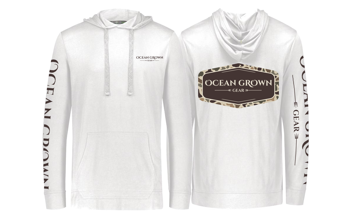Ocean Grown Camo Badge REPREVE® Eco Hoodie