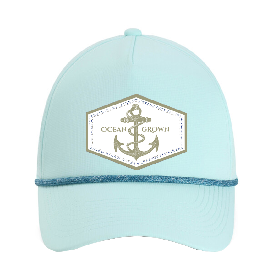 Robins Egg hat Dotted Anchor