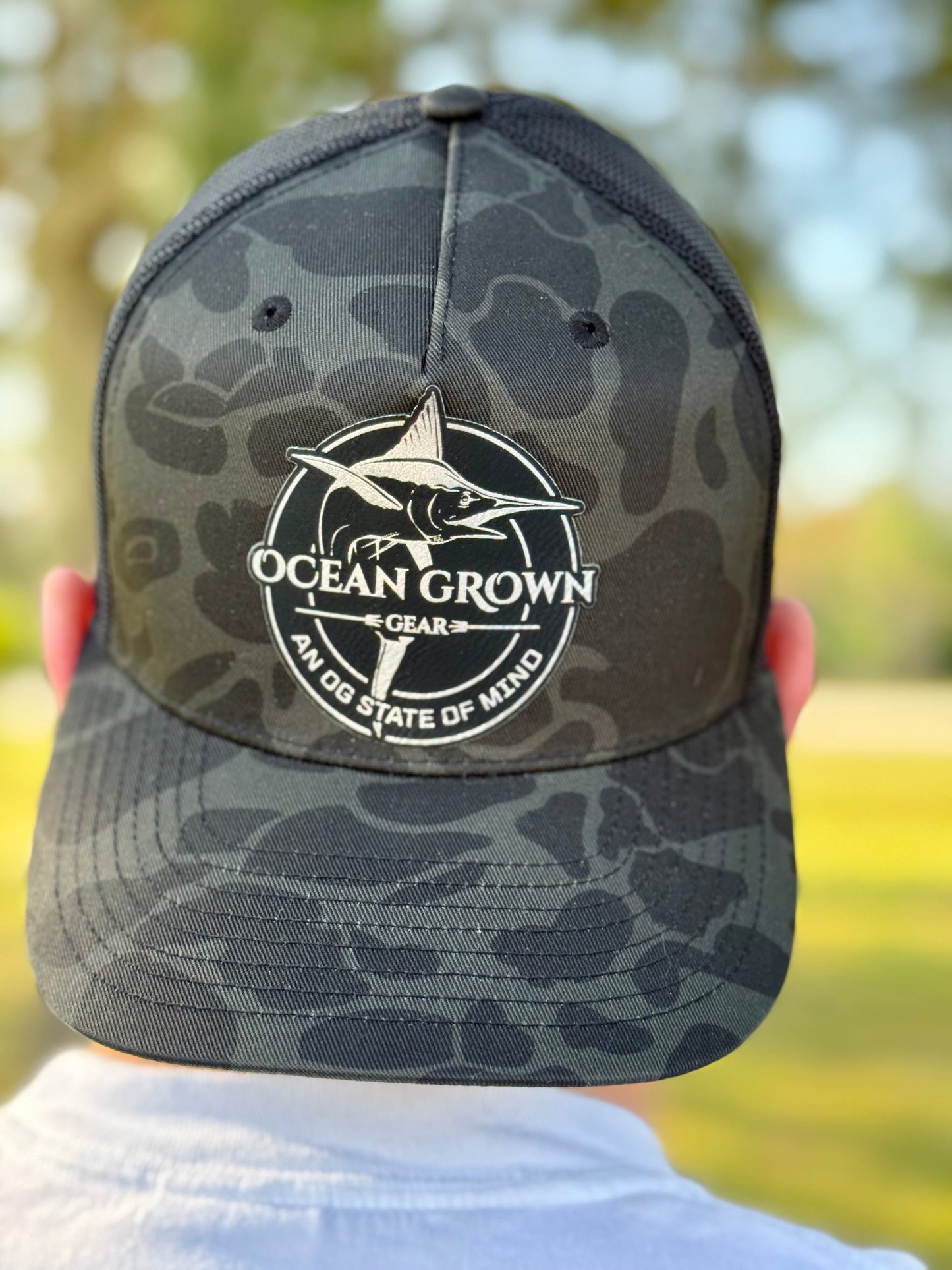Deep Sea Black Camo Marlin Hat