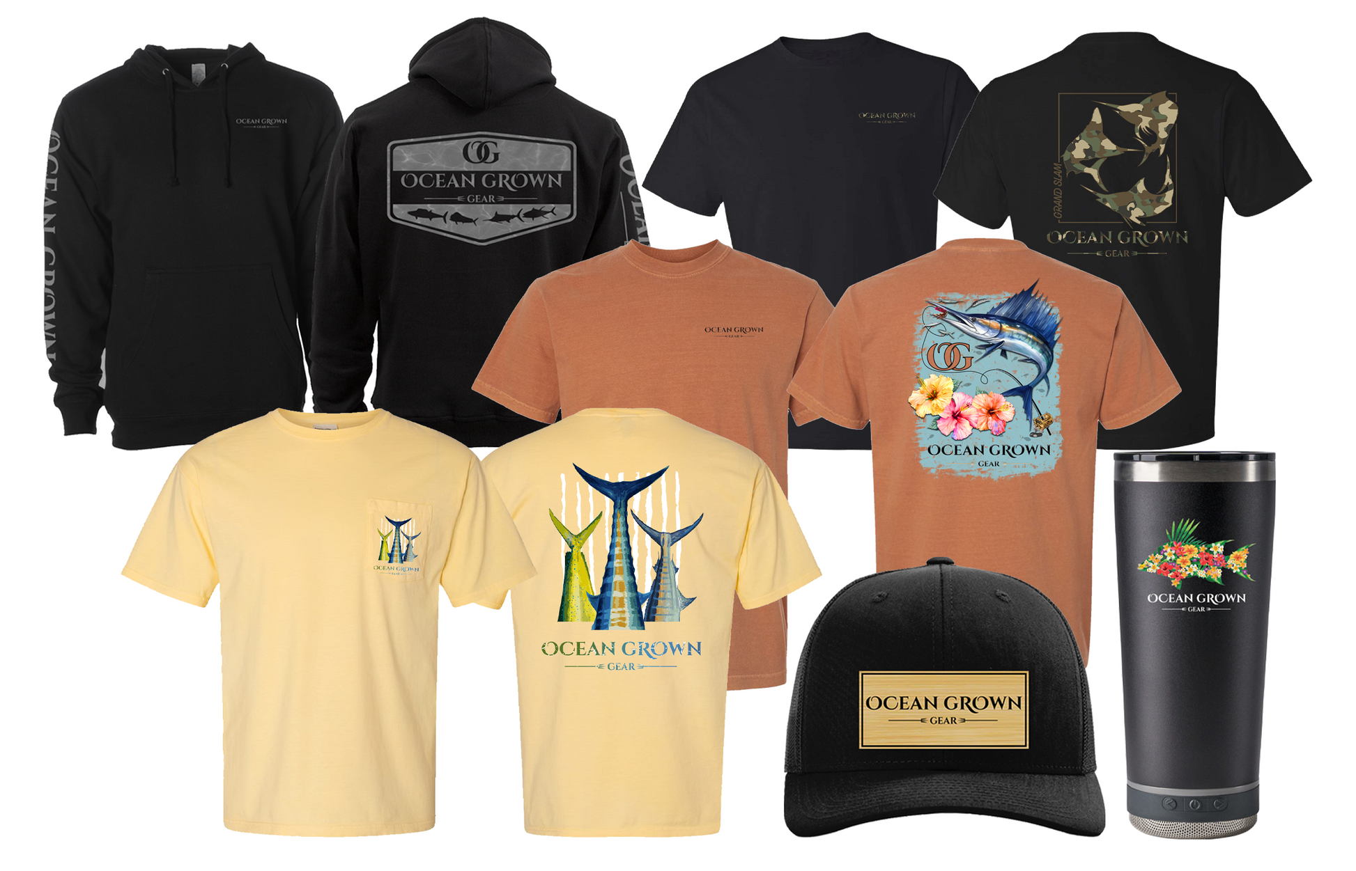 Mens Fresh Catch Hoodie w/ Hogfish Tumbler Gift Bundles