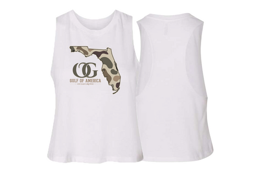 Camo GOA Crop Tank