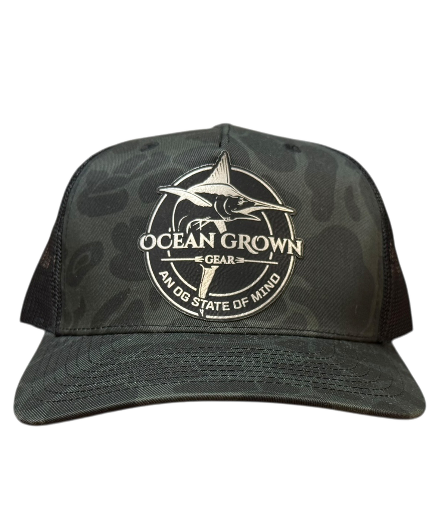 Deep Sea Black Camo Marlin Hat